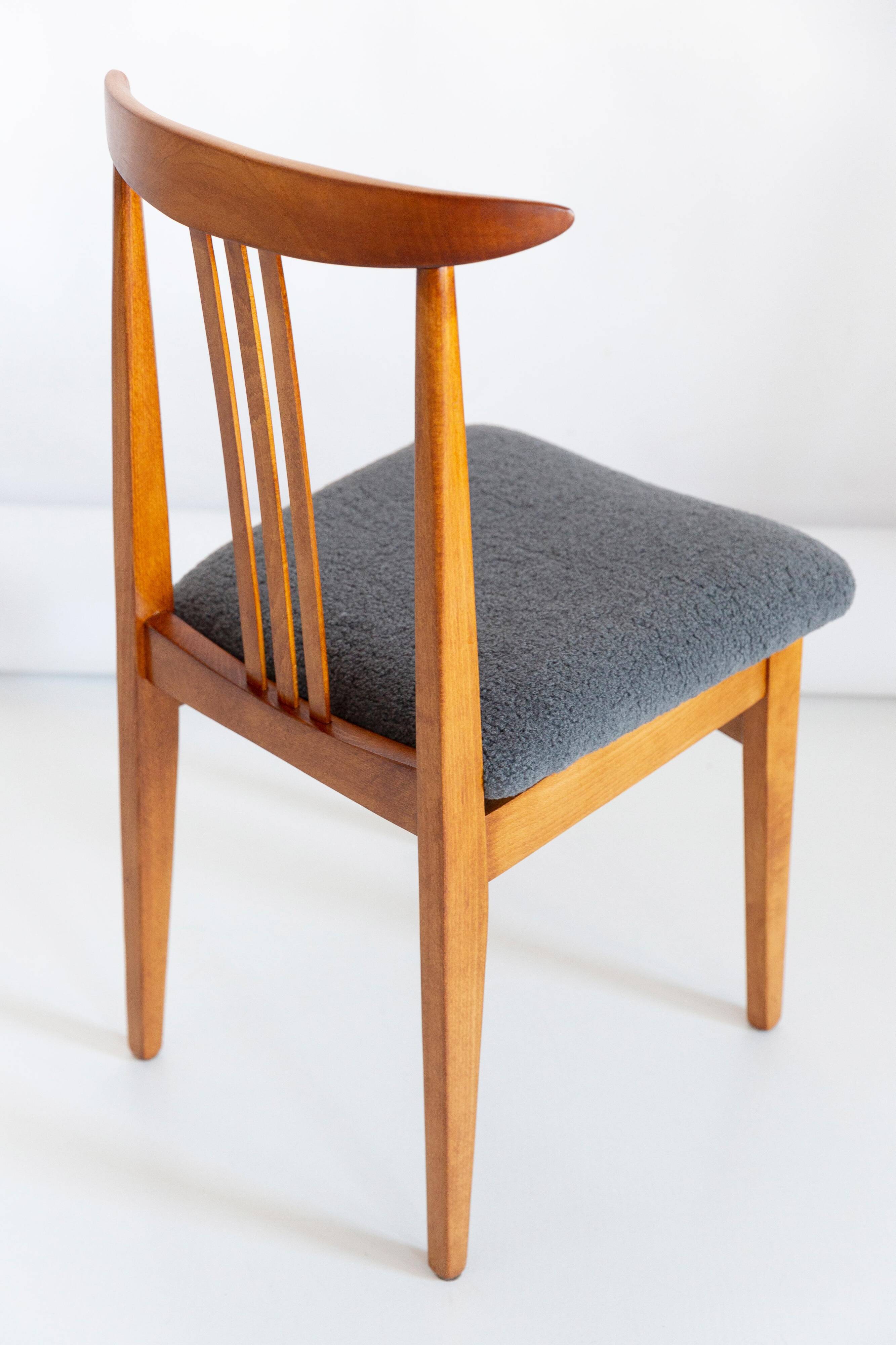 Mid-Century Modern Armchair in Grey Boucle, designed by Mr. Zielinski, Europe, 1960s