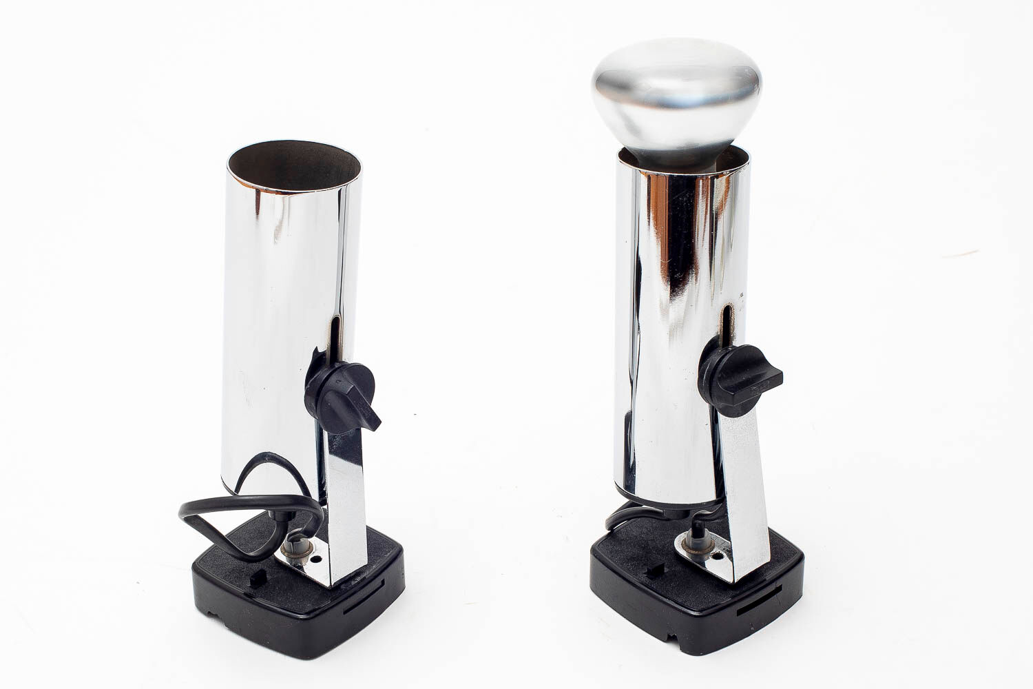 Pair of vintage chrome wall lamp