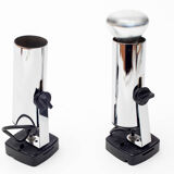 Pair of vintage chrome wall lamp