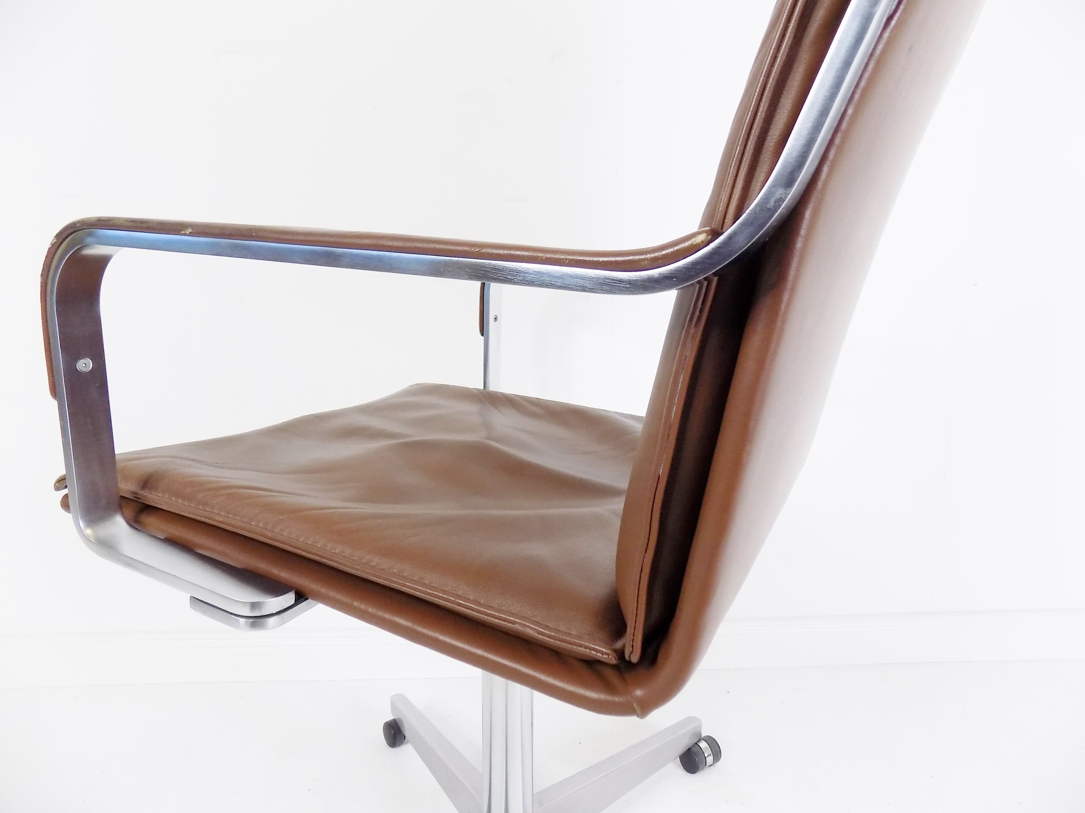 Walter Knoll Art Collection leather office chair by Rudolf Glatzel