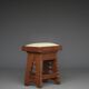 Oak Stool in the manner of architect CJ Blaauw, Amsterdam School /Art Deco