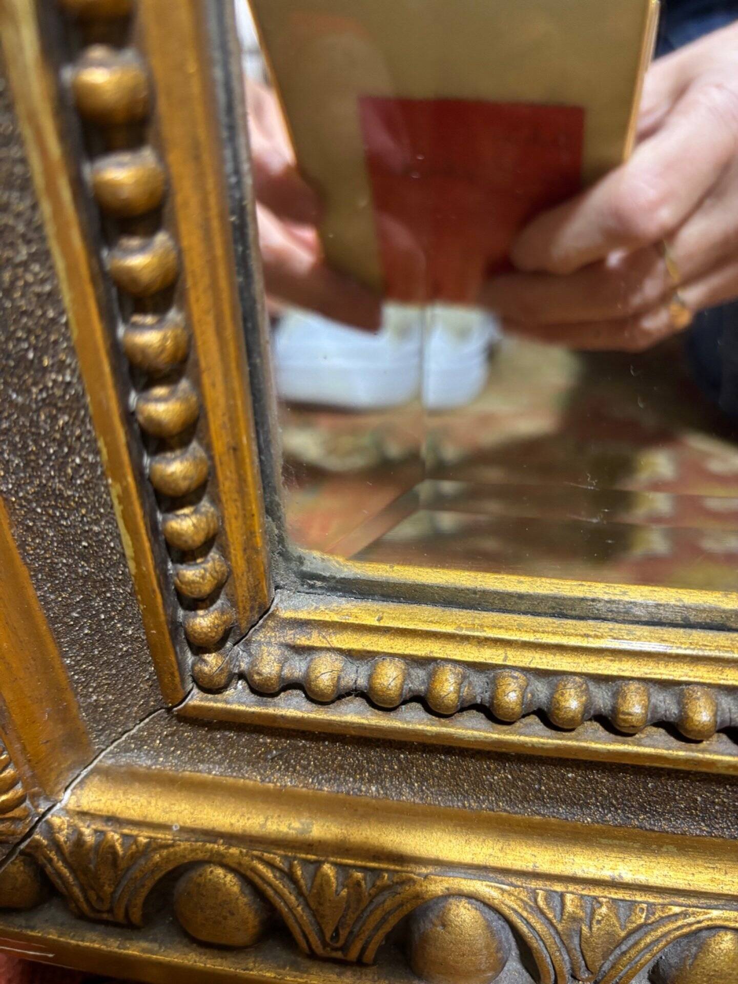 Louis XVI style rectangular mirror