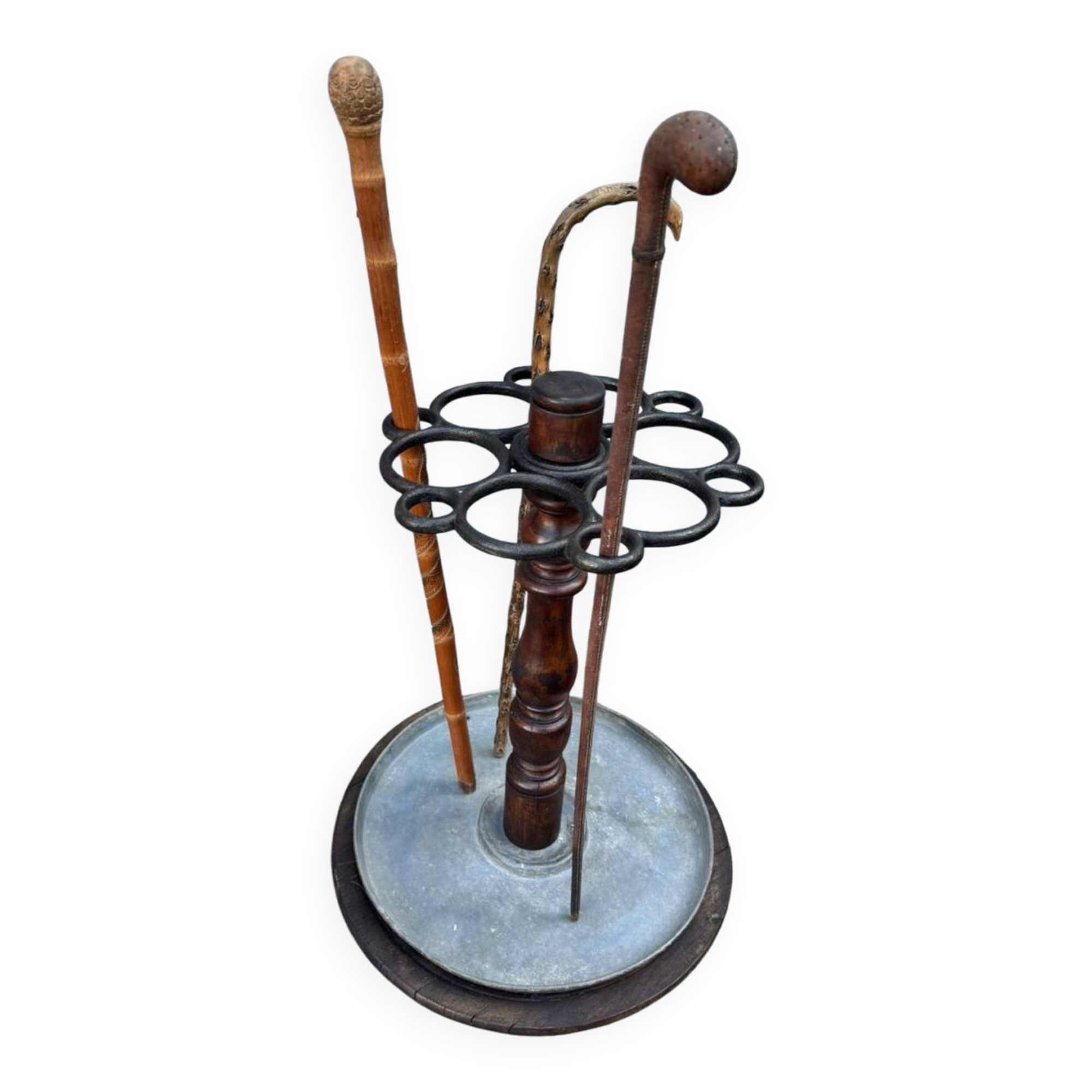 Important period walking stick and umbrella stand from the 1900s