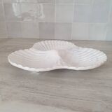 Caugant style 3 shell appetizer dish in Portuguese ceramic