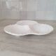 Caugant style 3 shell appetizer dish in Portuguese ceramic