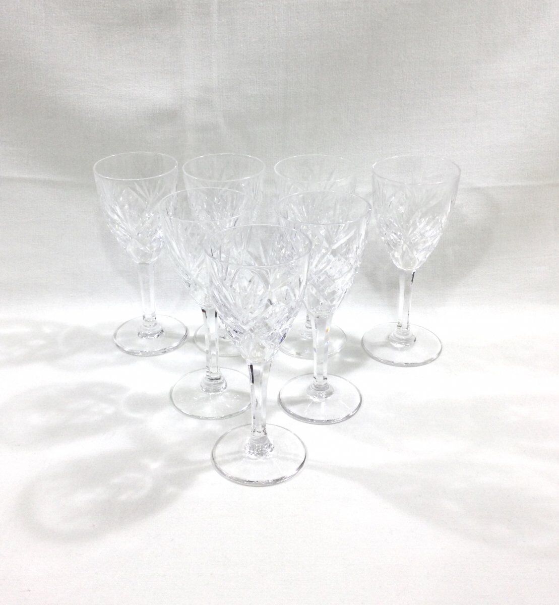 Set of 7 glasses of red wine Saint Louis model Chantilly