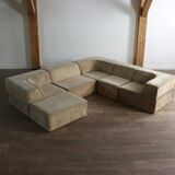 Canapé COR Trio en teddy beige par Team Form AG, années 1970.