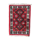 Vintage persian carpet hamadan handmade 40cm x 56cm 1970s