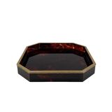 Hollywood regency octagonal tray, Italy 1970s