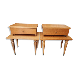Pair of 60s bedside tables