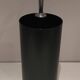 "Golf" umbrella stand in black plastic and chrome