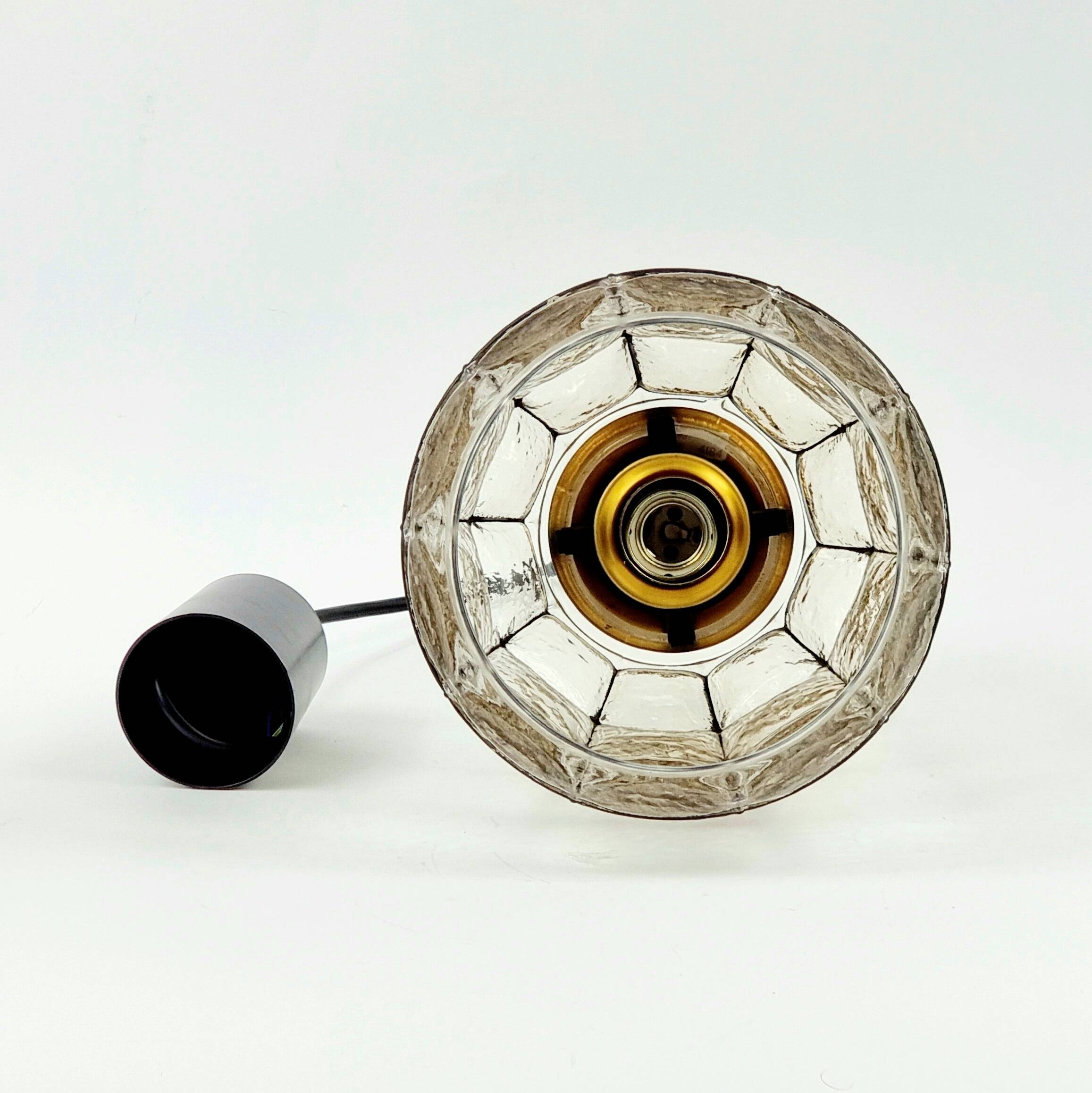 Suspension/luminaire en verre de style mid-century moderne de Limburg, Allemagne, années 1960.