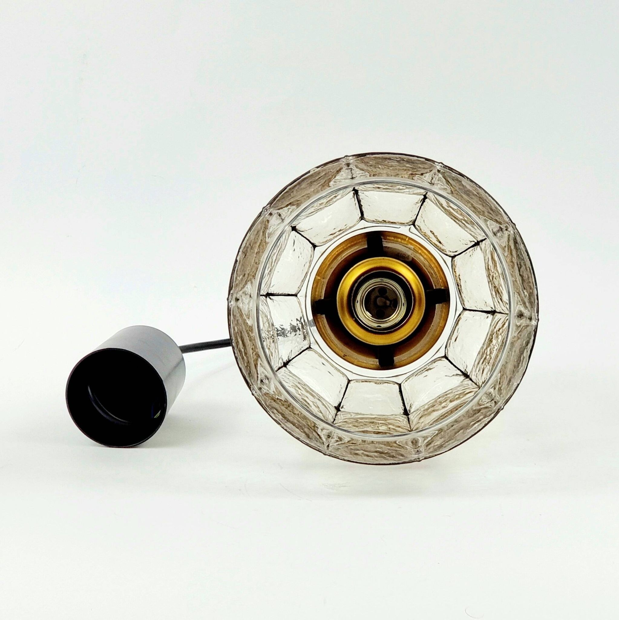 Mid-Century Modern Glass Pendant/Ceiling Light from Limburg, Germany, 1960s