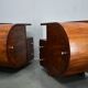 1935s pair of rare Art Deco bedside tables, Czechoslovakia