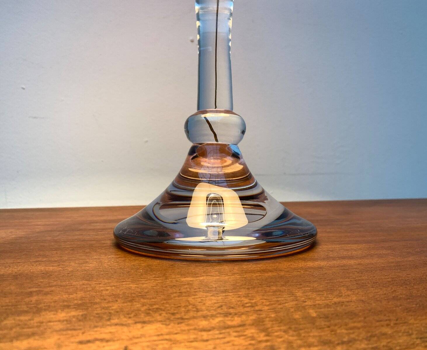 Mid-century German Tiffany glass table lamp by Ingo Maurer, 1960s.