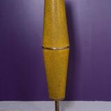 Totem floor lamp from the 60s in yellow granite methacrylate.