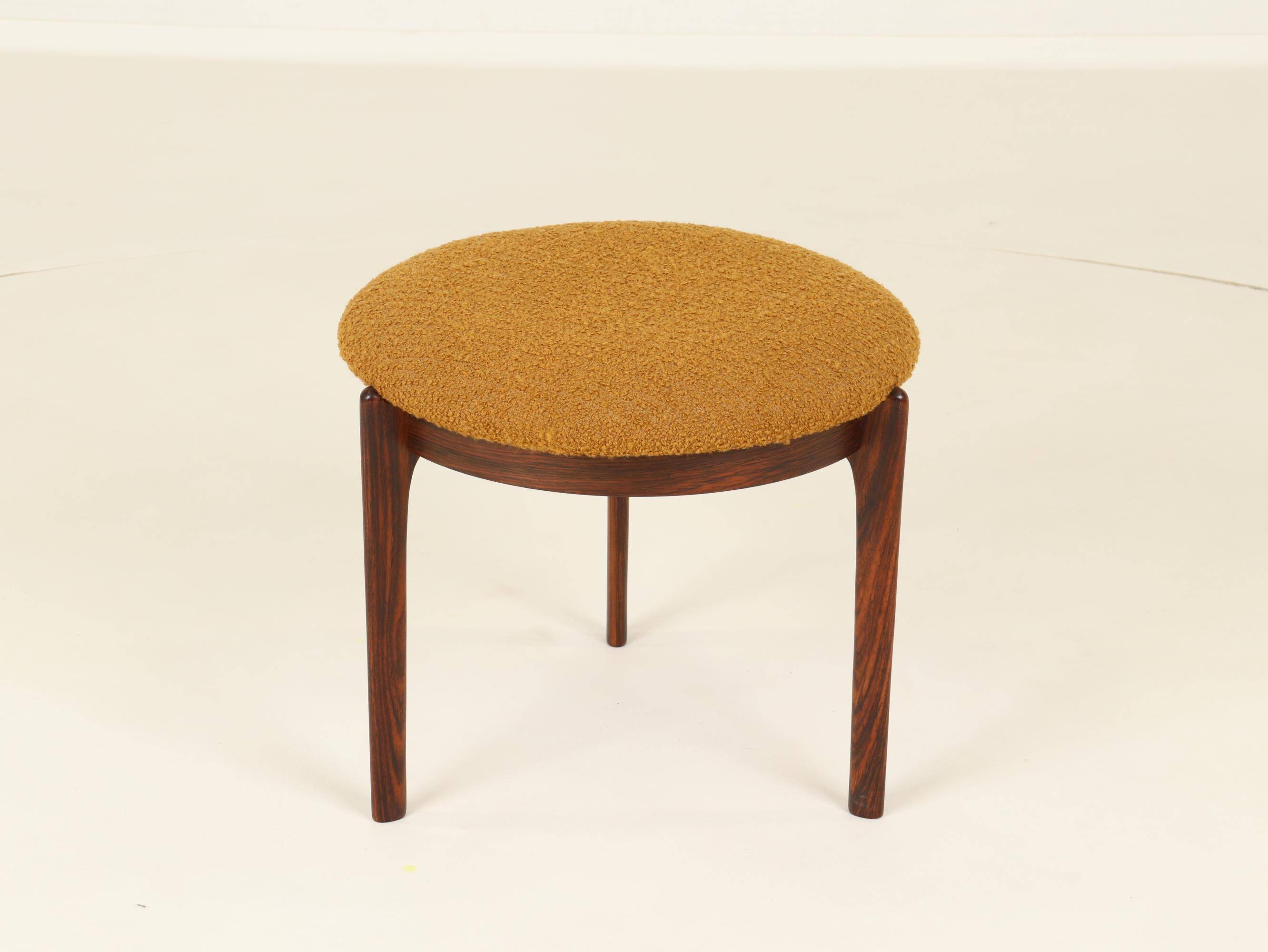 Stool or Footrest in Rosewood from Denmark, 1960s