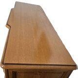 Louis XIV style low sideboard in solid oak