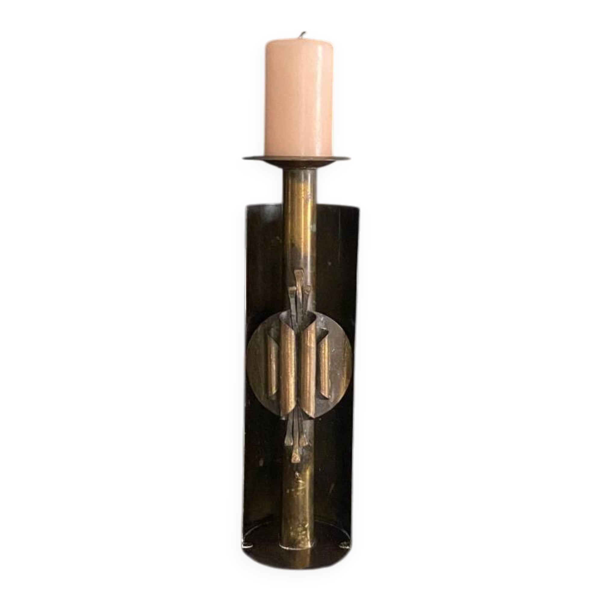 Brutalist candle holder '60 Czeslaw Palczewski