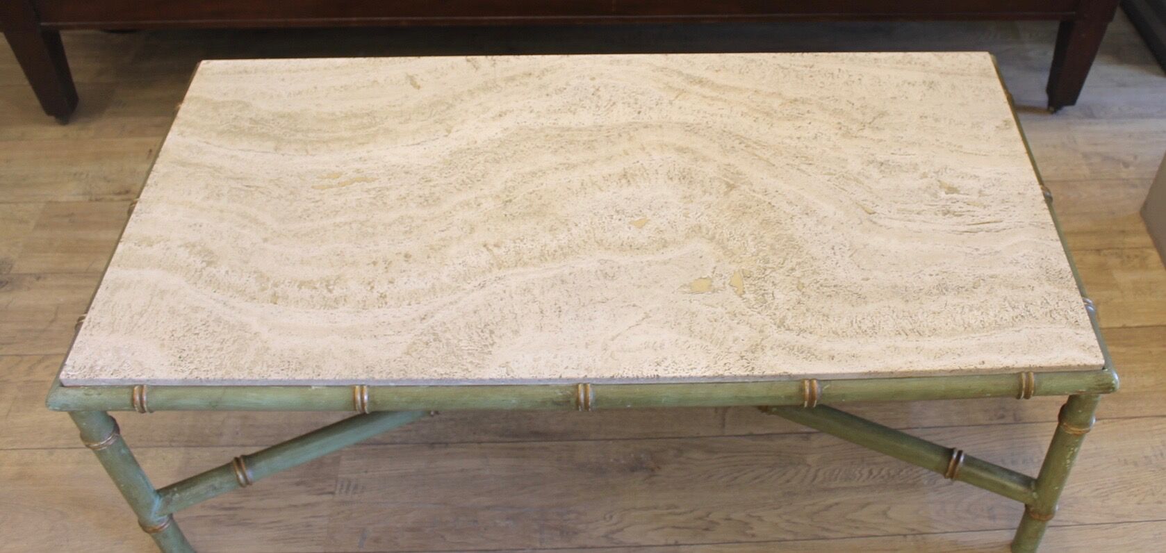 BAMBOO TABLE , TRAVERTINE XX EME