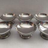 Set de 6 coupes a glace argentées art de la table design drageoir champagne 2