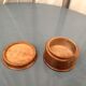 Decorative walnut box and spindler marquetry stork's nest