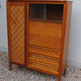 Cabinet rattan vintage year 60