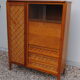 Armoire rotin vintage année 60