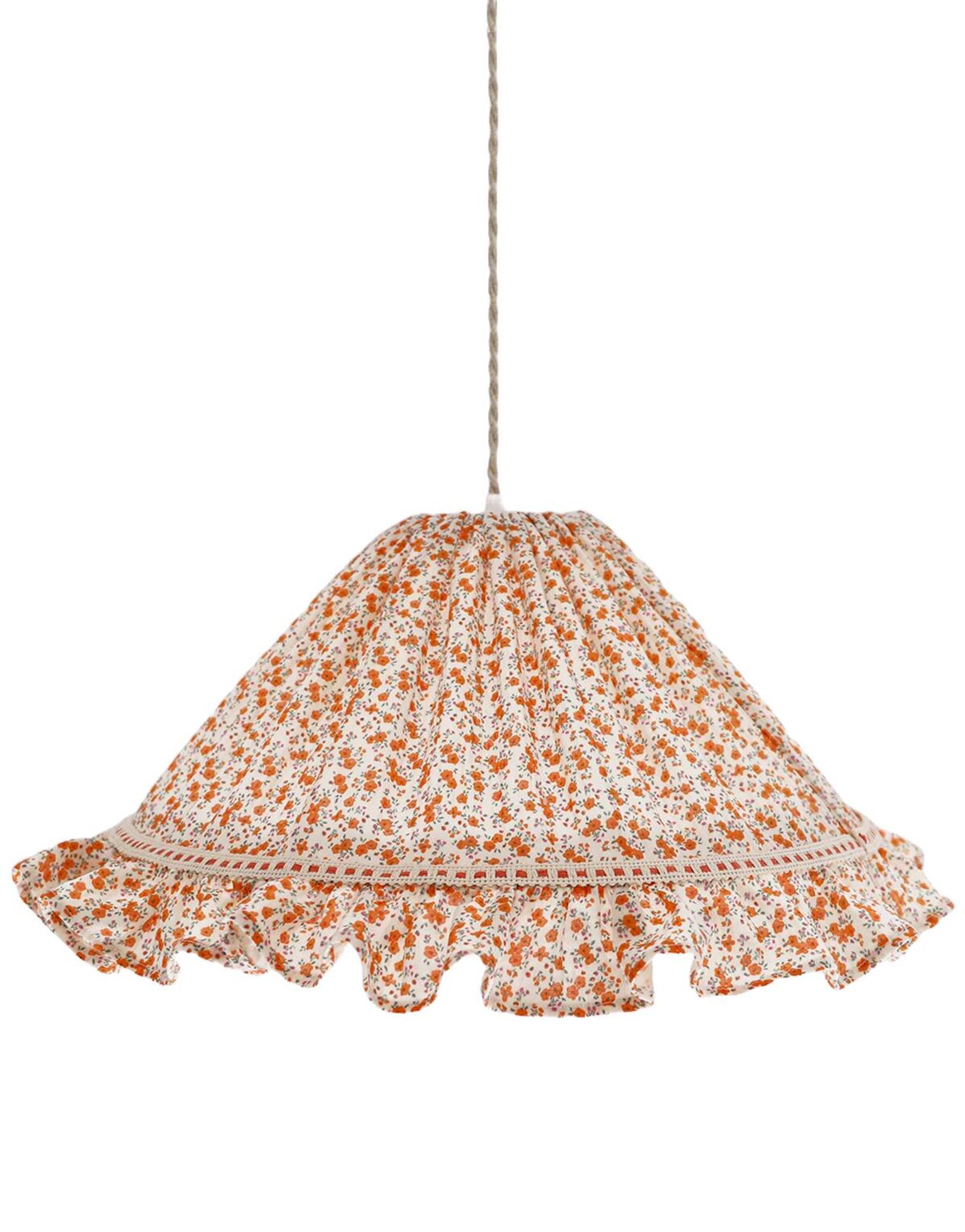 Suspension conique avec volant Emilia "fleurettes"