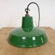 Industrial Green Enamel Factory Pendant Lamp , 1960s