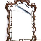 Miroir baroque en bronze xixème h= 104 cm