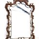 19th century baroque bronze mirror h= 104 cm