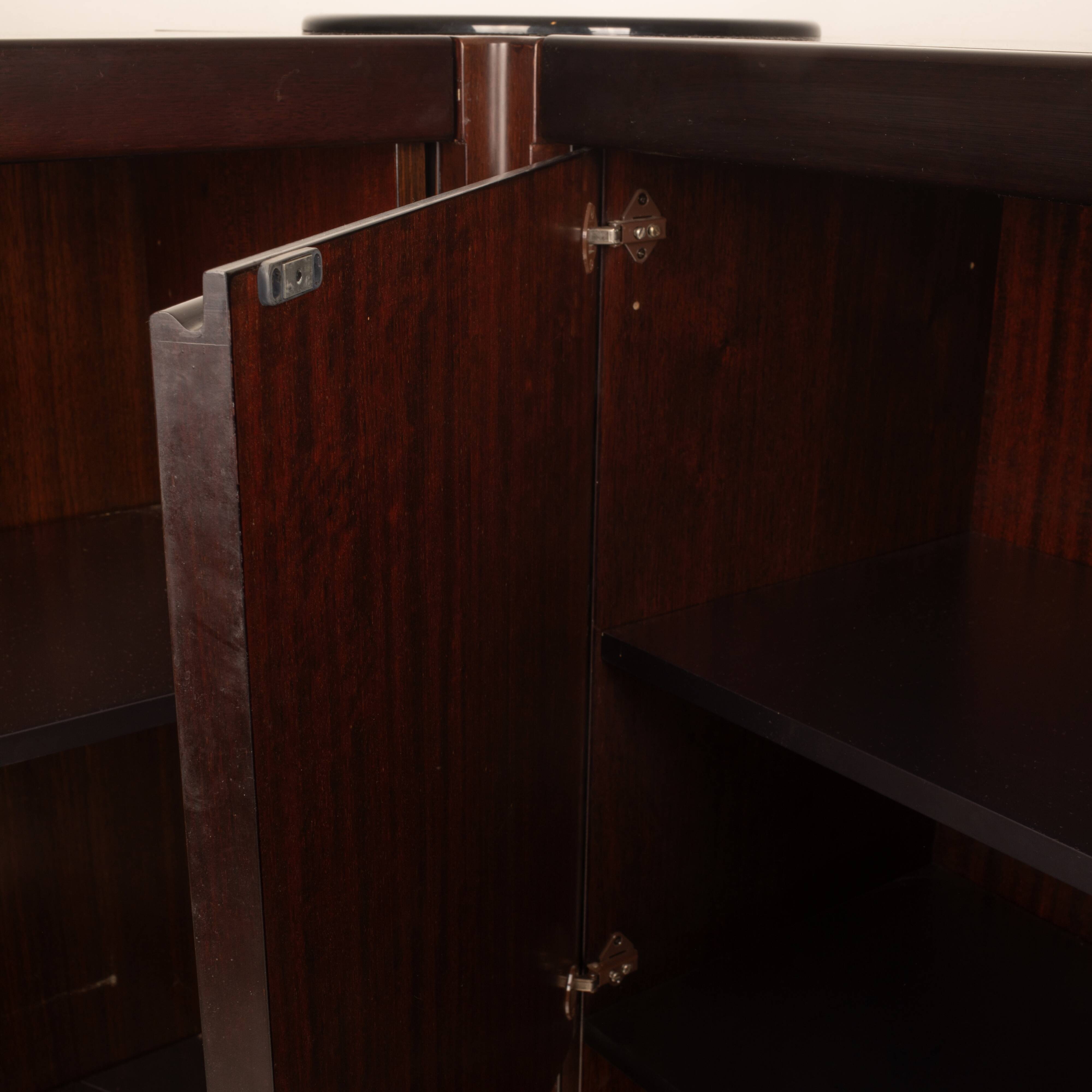 Pair of S11 Cabinets and Bar by Angelo Mangiarotti for Sorgente dei Mobili