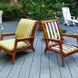 Pair of teak armchairs early 1950s