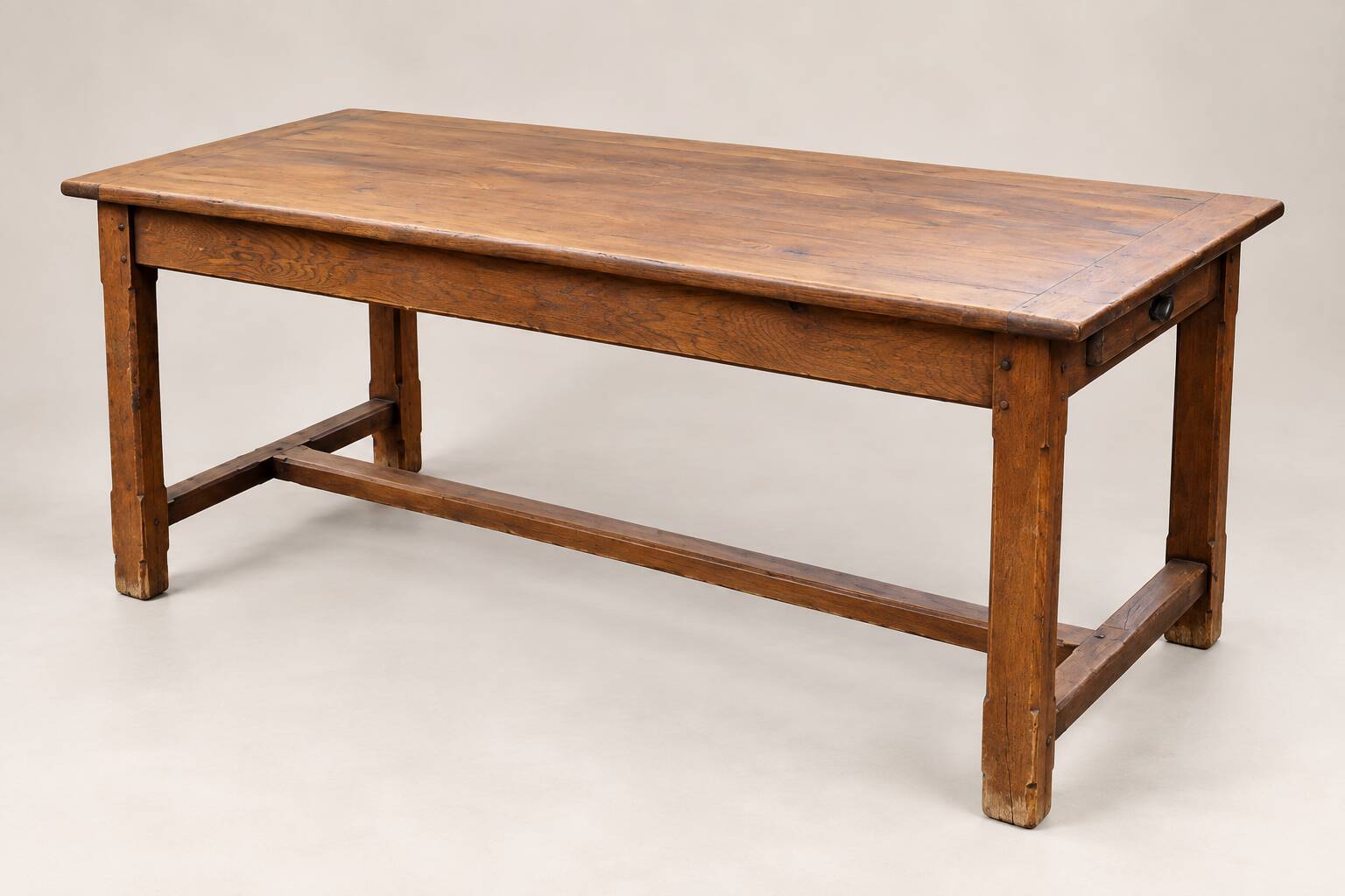 Table de ferme ancienne en chêne – 170 × 80 cm