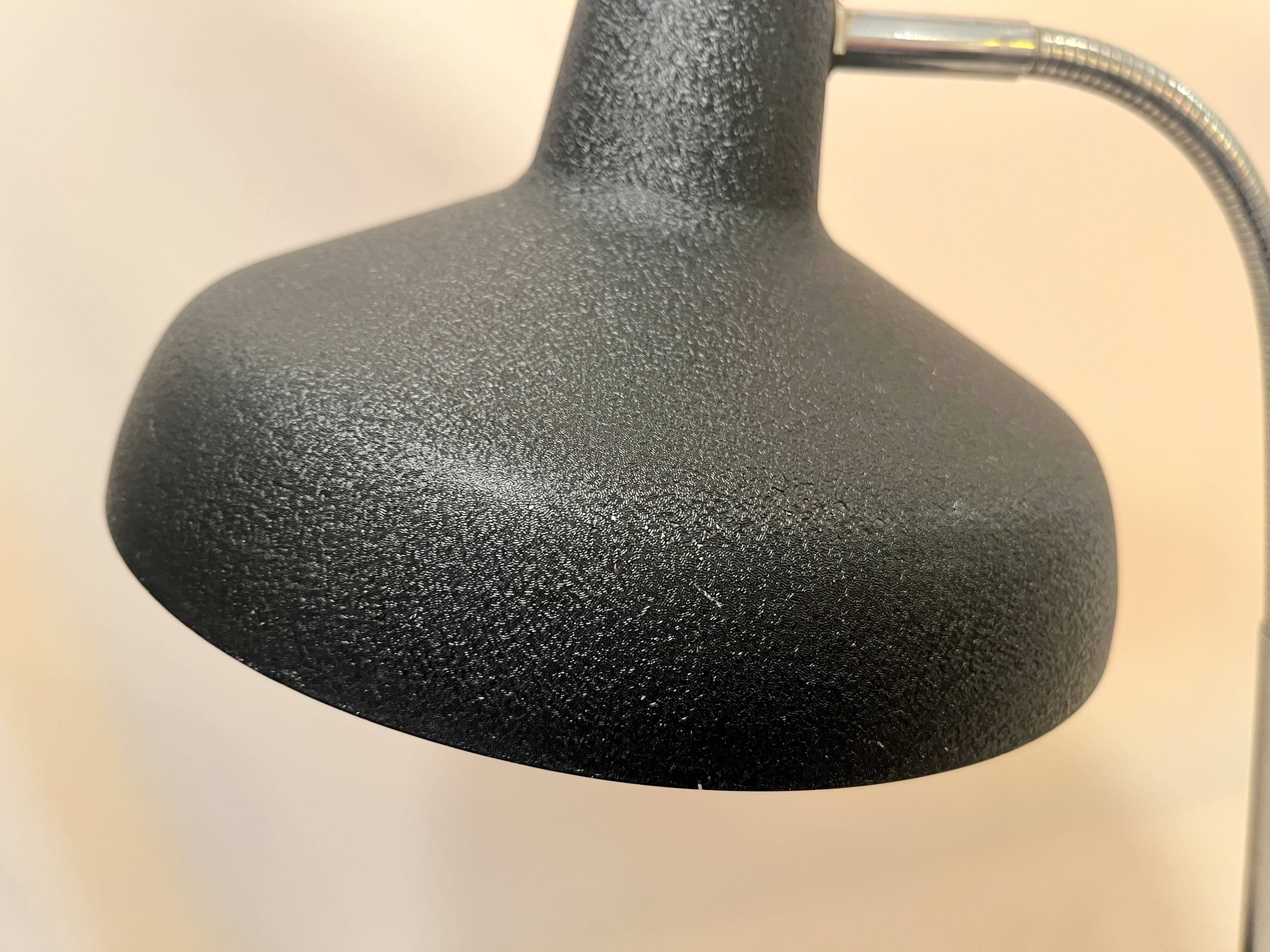 Vintage flexible black alunimor desk lamp 1950 1960