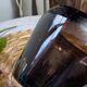 Blown bubble glass vase