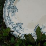 Assiettes terre de fer bleu