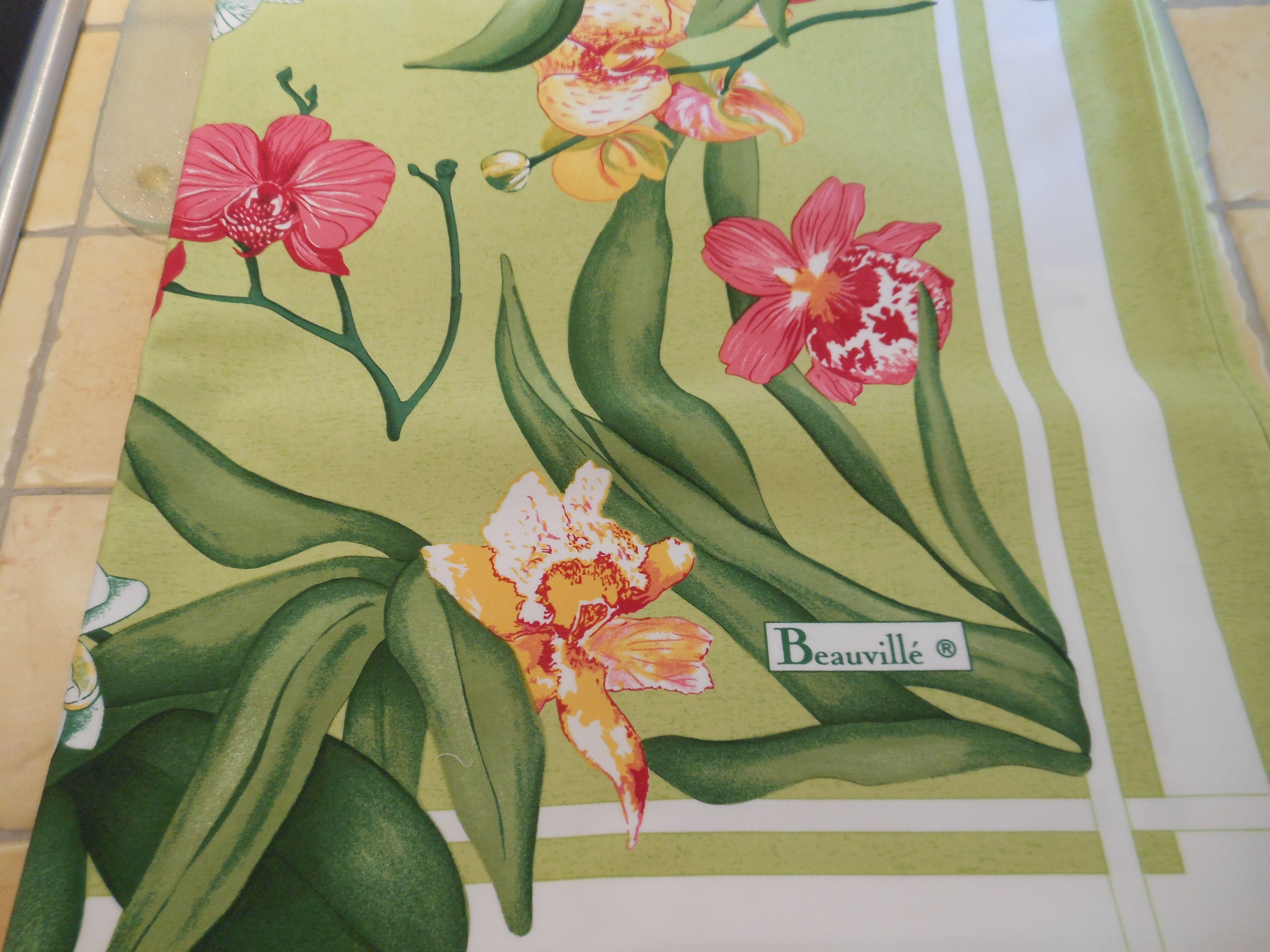 Orchided beauville tablecloth