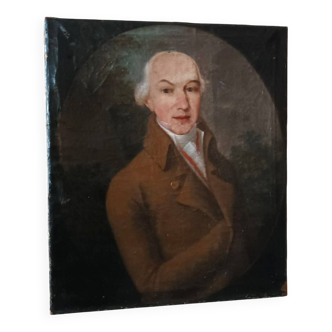 An old portrait of a gentleman dating from the late 18th century