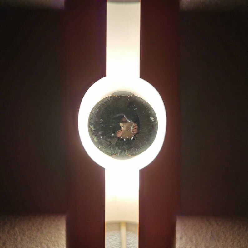 Raak Amsterdam orange wall applique from the 1970s