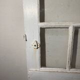 Old glass door style canopy white workshop