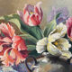 Nature morte, huile sur toile  signée Biacabe