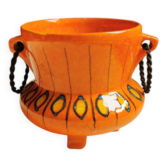 Vintage cauldron vase
