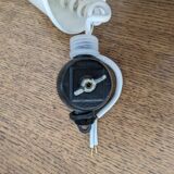White metal pendant light