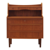 Danish Teak Secretary Desk with Hutch, 1970s