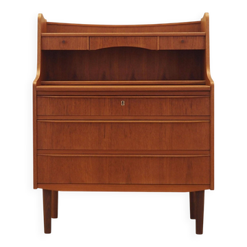 Danish Teak Secretary Desk with Hutch, 1970s