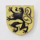 Wall Plaque with Flemish Lion by Vandeweghe for Amphora, Belgium, ca. 1950