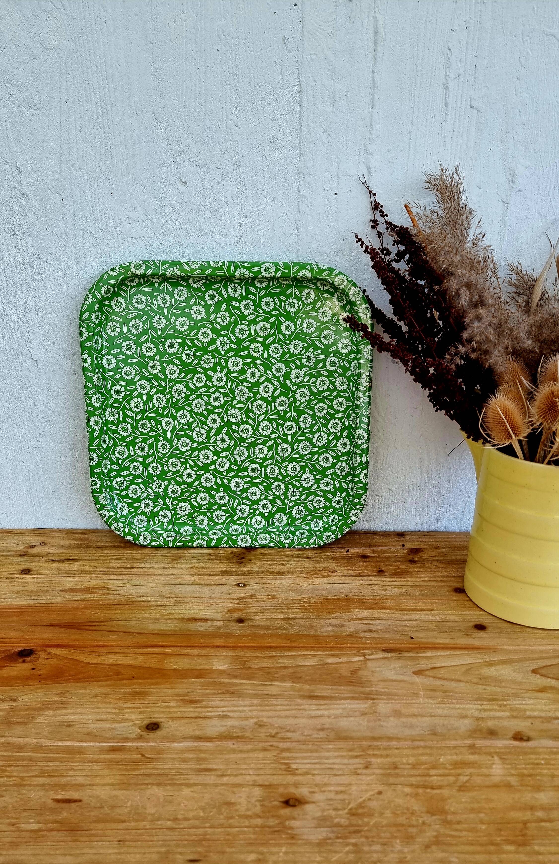 Vintage Hunkydory Floral Metal Tray