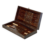 Game board with marquetry, oriental